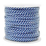 Cordón estilo marino 2mm Azul-blanco