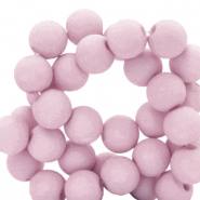 Abalorios acr&iacute;licos 6 mm mate Lilac  vintage