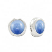 Abalorios met&aacute;licos DQ Azul n&aacute;car-plata vieja (sin n&iacute;quel)