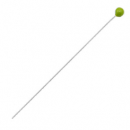 Fornituras metálicas DQ bastones cabeza bola 52mm Plata vieja-verde (sin níquel)