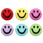 Abalorios letras acrílicas smiley Multicolor-negro
