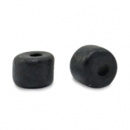Abalorios de cerámica griega DQ 5mm Negro