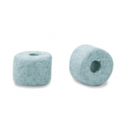 Abalorios de cerámica griega DQ 5mm Azul haze