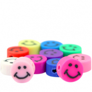 Abalorios de polímeros smiley Multicolor
