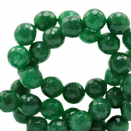 Piedras naturales 8mm Jade faceteadas Verde ágata