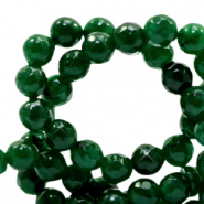 Piedras naturales 6mm Jade faceteadas Verde ágata