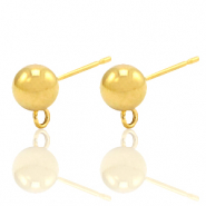 Pendientes Acero Inox con anilla Dorado