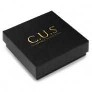 Cajitas de joyería C.U.S® 10x10cm Negro-dorado