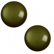 Cabuchón clásico Polaris Elements 12 mm shiny Verde militar