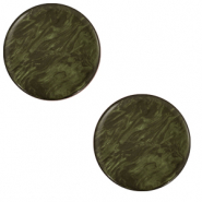 Cabuchón plano Polaris Elements 12 mm Lively Verde militar