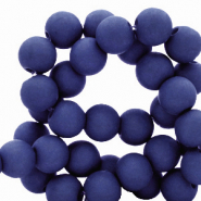 Abalorios acr&iacute;licos 8 mm Azul real oscuro