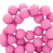 Abalorios acr&iacute;licos 6 mm Rosa hot