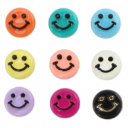 Abalorios letras acrílicas smiley Multicolor