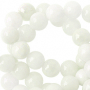 Piedras naturales 6 mm redondas blanco 