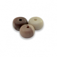 Piedras naturales rondeles 6x4mm Multicolor gris piedra