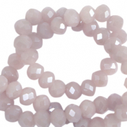 Abalorios faceteados disco 8x6 mm Violeta místico-revestimiento pearl shine