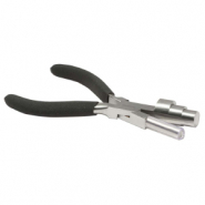 Beadsmith alicates de alambre para formar bucles Negro-plateado