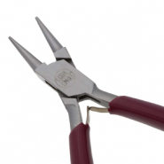 Beadsmith alicate de punta redonda Rojo-plateado