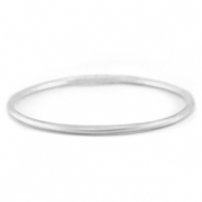 Pulsera imitación Pan de Oro 3mm talla S Plateado