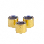 Abalorios Acero Inox tubo 2.5mm Dorado