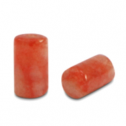 Piedras naturales Cuarzo tubo Ágata rojo