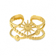 Anillos Acero Inox Dorado