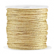 Hilo macramé trenzado 2mm Dorado