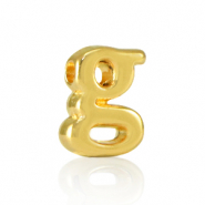 Abalorios letras met&aacute;licos DQ G Dorado (sin n&iacute;quel)