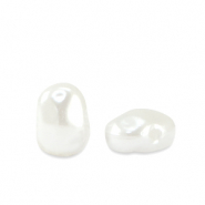 Imitaci&oacute;n de perlas de agua dulce Blanco