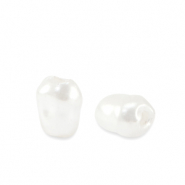 Imitaci&oacute;n de perlas de agua dulce Blanco