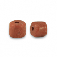 Piedras naturales Mármol disco 4x4mm Marrón de heno