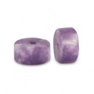 Piedras naturales Cuarzo disco 4x2mm Púrpura mixto
