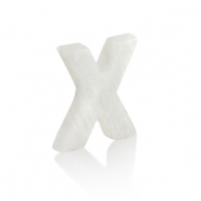 Colgantes conchas especial letra X Blanco (color natural)