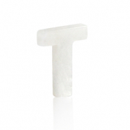 Colgantes conchas especial letra T Blanco (color natural)