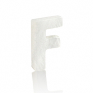 Colgantes conchas especial letra F Blanco (color natural)