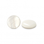 Abalorios conchas 8mm Blanco (color natural)