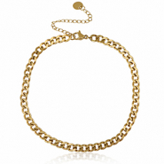 Pulseras tobillera Acero Inox eslab&oacute;n Dorado