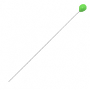 Fornituras metálicas DQ bastones cabeza bola 52mm Plata vieja-verde néon (sin níquel)