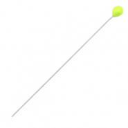 Fornituras metálicas DQ bastones cabeza bola 52mm Plata vieja-amarillo neón (sin níquel)