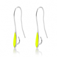 Fornituras met&aacute;licas DQ pendiente / gancho Plata vieja-amarillo ne&oacute;n (sin n&iacute;quel)