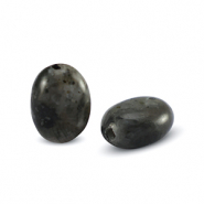 Piedras naturales Labradorita &oacute;valo Antracita oscuro