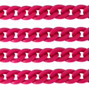 Cadena acrílico 18mm mate Rosa magenta