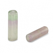 Piedras naturales Fluorite tubo Verde-morado
