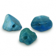 Piedras naturales Fluoroapatita Azul petr&oacute;leo
