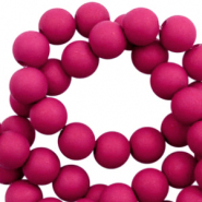 Abalorios acr&iacute;licos 6 mm P&uacute;rpura magenta