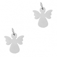Colgantes Acero Inox ángel Plateado