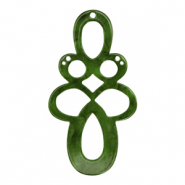 Colgantes de resina barroc Verde musgo