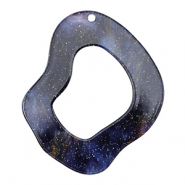 Colgantes de resina org&aacute;nico glitter Multicolor&nbsp;galaxy