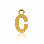 Colgantes Acero Inox letra C Dorado