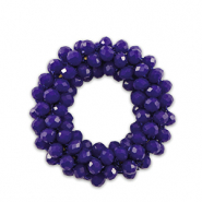 Colgantes faceteados 32mm Azul oscuro